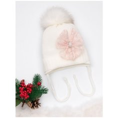 Шапка Трия размер 38-40, экрю/пудра Triya