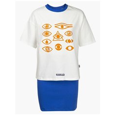 Комплект одежды Nota Bene размер 140, белый/синий