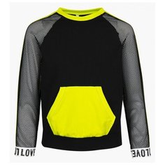 Джемпер Nota Bene, размер 146, черный/салатовый