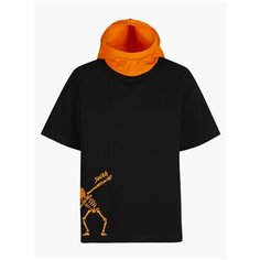 Футболка Nota Bene, размер 122, черный/оранжевый