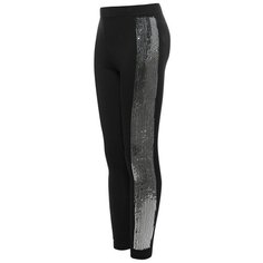 Леггинсы Nota Bene 201271504 размер 122, черный/серебристый