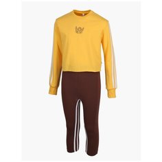 Комплект одежды Nota Bene размер 164, шафран/коричневый