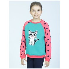 Свитшот Nota Bene размер 116, зеленый