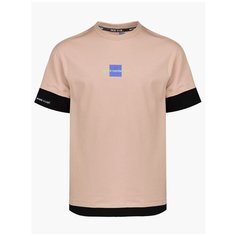 Футболка Nota Bene, размер 146, кэмел/черный