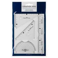 Альт Набор чертежный Graphix Mini пластик 4 предмета (45-0004) прозрачный