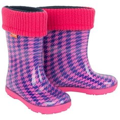 Резиновые сапоги Demar размер 28/29, розовый/синий