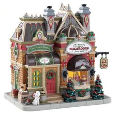 Фигурка LEMAX Магазин Макаруны от Марселя 18 х 17.2 х 13.6 см бежевый/коричневый/зеленый