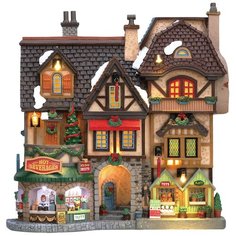 Фигурка LEMAX фасад Фестивальная ярмарка 26 х 25 х 8 см бежевый/коричневый