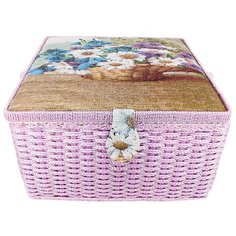 SBJ-005 шкатулка для шв. принадл. 31.5 x 31.5 x 19 см Ромашки Gamma