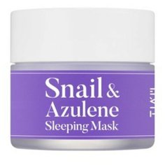 Tiam Snail & Azulene ночная маска с азуленом и муцином улитки, 80 мл