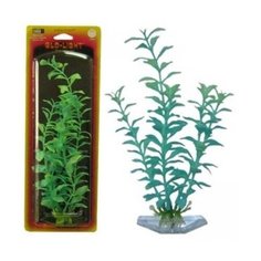 Декорация для аквариума "Людвигия", цвет: сине-зеленый, 22 см Penn Plax