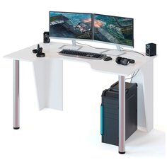 Игровой стол СОКОЛ КСТ-18, ШхГ: 135х80 см, цвет: белый