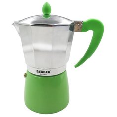 Гейзерная кофеварка Bekker Coffee Maker (450 мл), зеленый