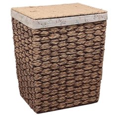 Доляна Корзина для белья Соты, 43 х 35 х 54 см коричневый