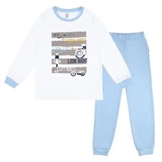 Пижама Bossa Nova размер 86-92, белый/голубой