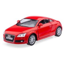 Детская игрушечная коллекционная металическая модель машинки игрушки Kinsmart AUDI TT (металлическая, инерционная) красный 1:32