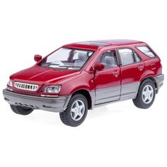 Детская игрушечная коллекционная металическая модель машинки игрушки Kinsmart "Лексус RX300" (металл., инерционная) красный 1:36