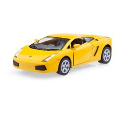 Детская игрушечная коллекционная металическая модель машинки игрушки Kinsmart "Lamborqhini Gallardo" (металлическая, инерционная) желтый 1:32