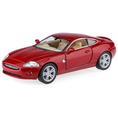 Детская игрушечная коллекционная металическая модель машинки игрушки Kinsmart "Ягуар XK купе" (металлическая, инерционная) красный 1:38