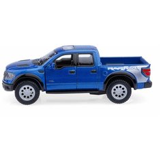 Детская игрушечная коллекционная металическая модель машинки игрушки Kinsmart "2013 Ford F-150 SVT Raptor" (металлическая, инерционная) синий 1:46