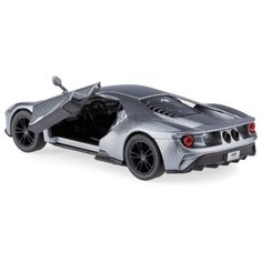 Детская игрушечная коллекционная металическая модель машинки игрушки Kinsmart "2017 Ford GT " (металлическая, инерционная) темно-серый 1:38