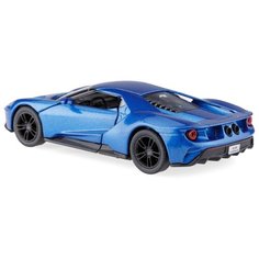 Детская игрушечная коллекционная металическая модель машинки игрушки Kinsmart "2017 Ford GT " (металлическая, инерционная) синий 1:38
