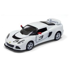 Детская игрушечная коллекционная металическая модель машинки игрушки Kinsmart "2012 Lotus Exige S" (металлическая, инерционная) белый 1:32