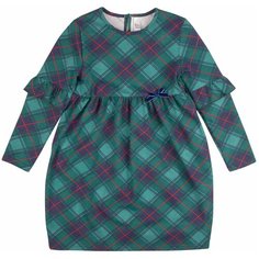 Платье Bossa Nova размер 116, зеленая клетка