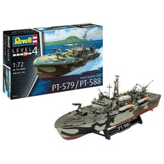 Revell Сборная модель Патрульная Торпедная Лодка PT-588/PT-579 late, 1:72