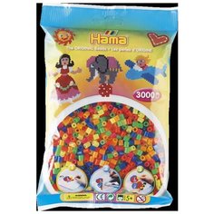 Бусинки для термомозаики, 3000 штук, микс, неоновые цвета Hama