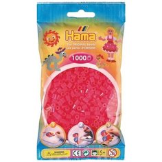 Бусинки для термомозаики "Midi", 1000 штук, цвет: фуксия, неон Hama