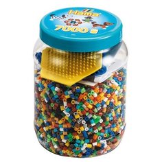 Набор в банке "Midi", 7000 штук (собачка, шестиугольник) Hama