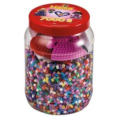 Набор в банке "Midi", 7000 штук (сердце, принцесса) Hama