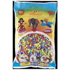Бусинки для термомозаики, 3000 штук, микс, пастельные цвета Hama