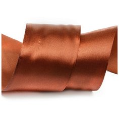 Лента атласная "Ideal", 2", 50 мм x 27,4 метра, цвет: 4868 медный