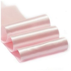 Лента атласная "Ideal", 100 мм x 27,4 м, цвет: 3053 светло-розовый