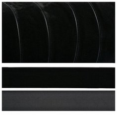 Лента бархатная "Ideal", 15 мм (цвет: черный), 20 м