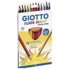 Набор цветных карандашей "Giotto Elios Giant", 12 цветов Fila
