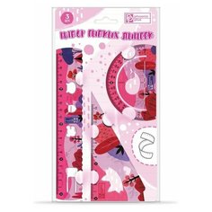 Набор гибких линеек, розовый Феникс