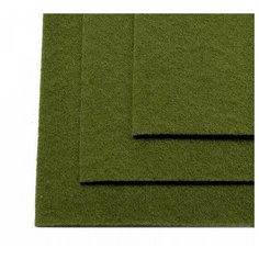 Фетр листовой мягкий "IDEAL", 1 мм, 20х30 см (цвет: 663, болотный), 10 листов