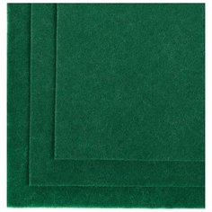 Фетр листовой полужесткий "Ideal", 1 мм, 20х30 см, цвет: 049 темно-зеленый, 10 листов, арт. FLT-HS1