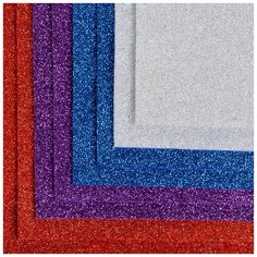 Набор листового фетра "Ideal", глиттерный, 1,4 мм, 20x30 см, цвет: ассорти, 8 листов, арт. FLT-GL2