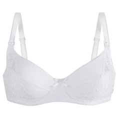 Бюстгальтер для кормления с эластичной внутренней тесьмой "Современность", размер 80В, белый Mama Com.Fort