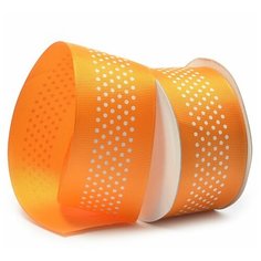 Лента репсовая с рисунком "Ideal", 4 см, 9,14 м