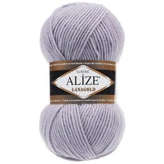 Пряжа ALIZE Lanagold 100гр., 240м (49%шерсть, 51%акрил) (200 серо-голубой) 5 шт