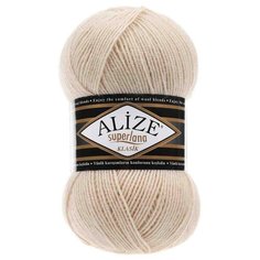 Пряжа ALIZE Superlana klasik (однотонная) 100гр. 280м. (75% акрил, 25%шерсть) ТУ (310 медовый) 5 шт
