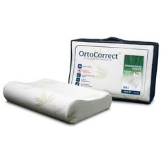Анатомическая подушка OrtoCorrect Aloe Vera XL 58x38, валики 10/14 6343703