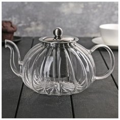 Чайник заварочный с металл ситом "Диана" 1000 мл, 21,5х14х12 см 3600707 Сима ленд