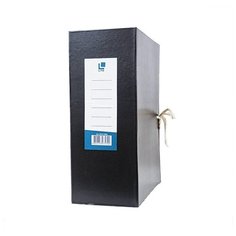 Короб архивный LITE 120 мм А4, черный, бумвинил, разобран