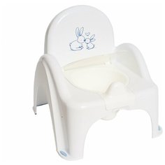 Горшок Tega-стульчик КРОЛИКИ антискользящий, музыкальный, белый